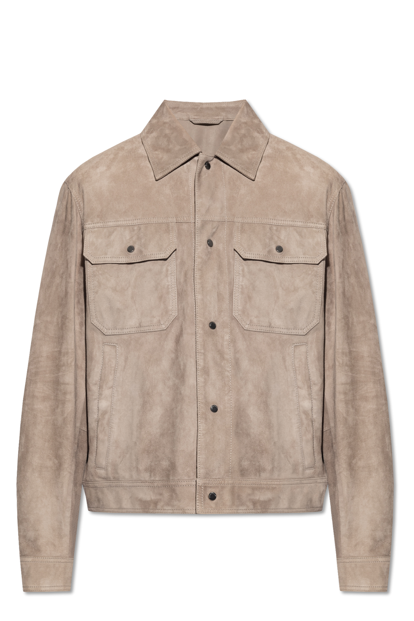 Emporio armani suede on sale jacket